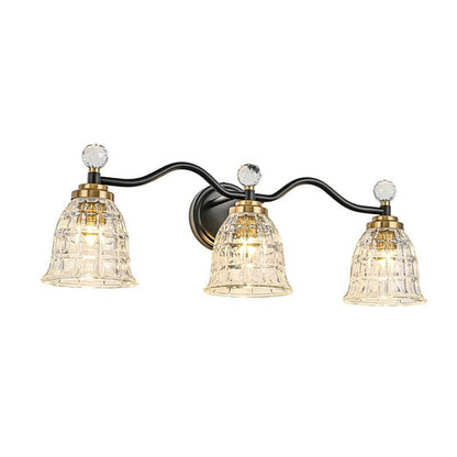 Ora Modern Dimmable Black Gold Bathroom Vanity Lights