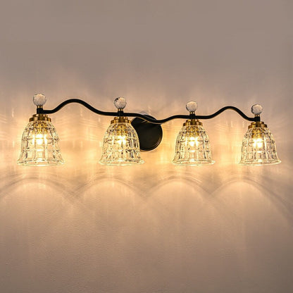 Ora Modern Dimmable Black Gold Bathroom Vanity Lights