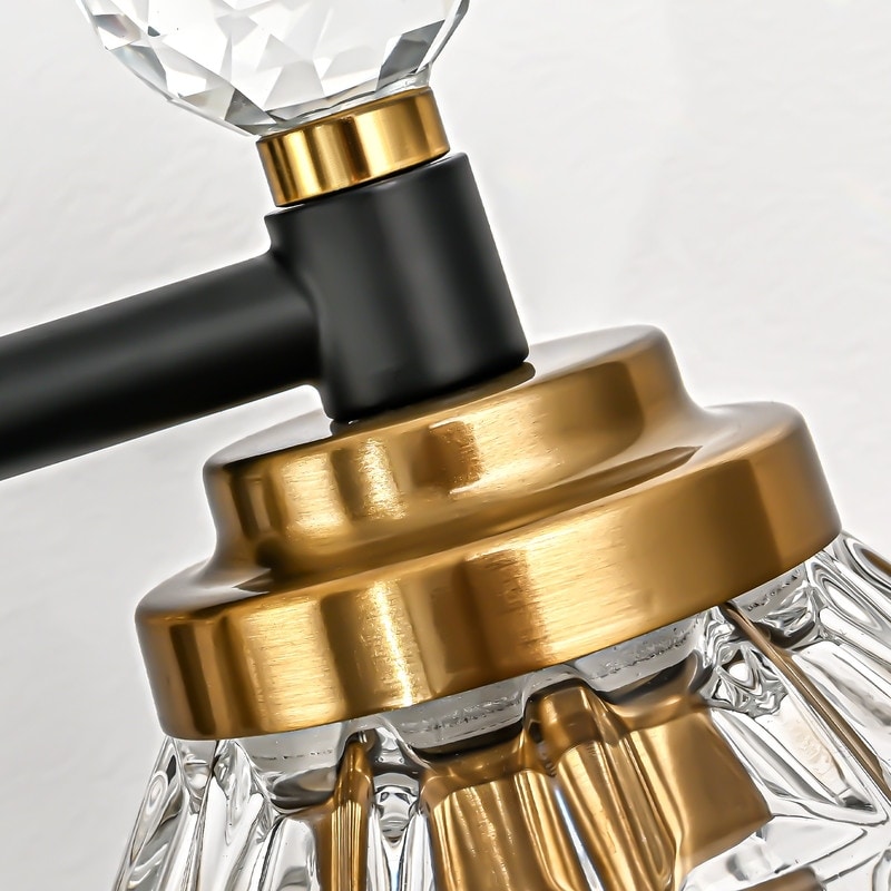 Ora Modern Dimmable Black Gold Bathroom Vanity Lights