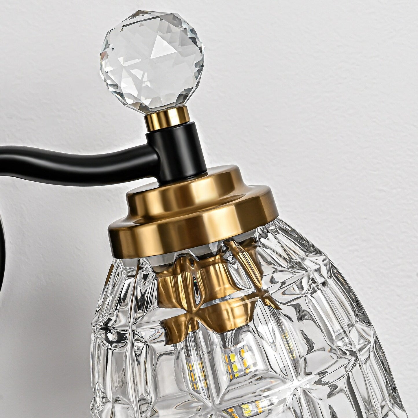 Ora Modern Dimmable Black Gold Bathroom Vanity Lights