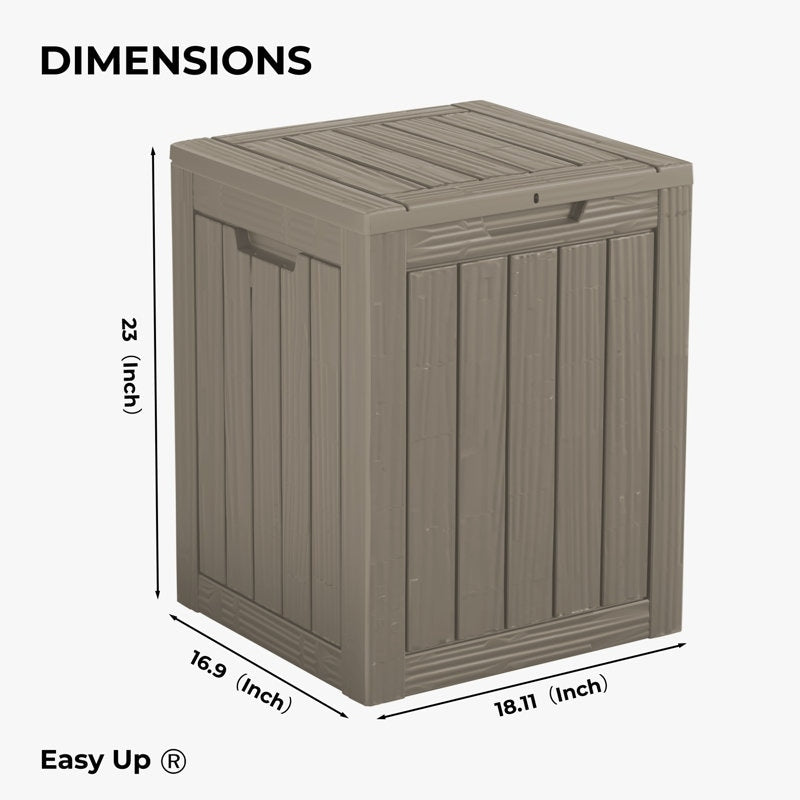 Outdoor Patio Storage Resin Lockable Deck Box