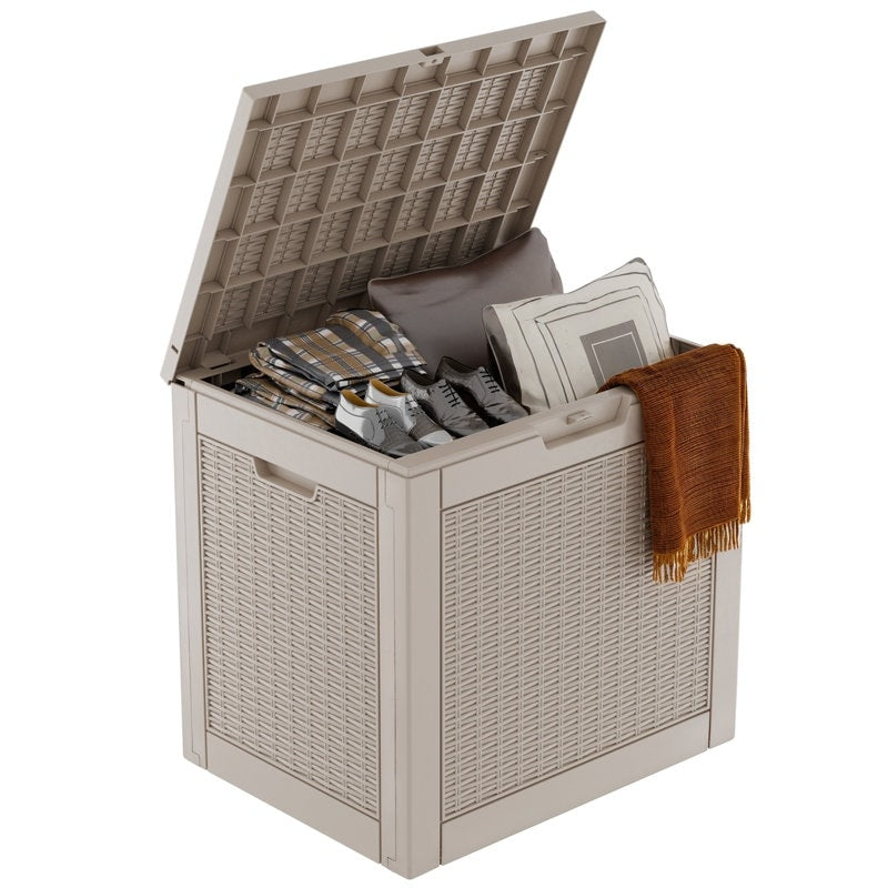 Outdoor Patio Storage Resin Lockable Deck Box