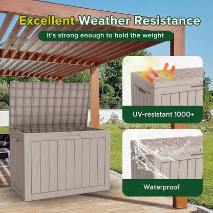 Outdoor Patio Storage Resin Lockable Deck Box