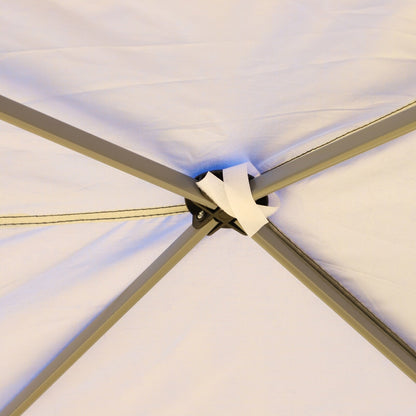 Auvent pop-up robuste Outsunny avec cadre robuste, toit anti-UV et sac de transport pour terrasse, jardin, plage et arrière-cour