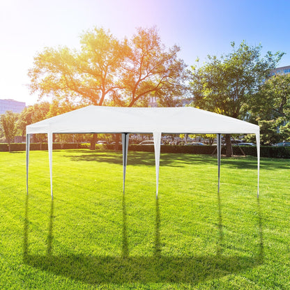 Auvent pop-up robuste Outsunny avec cadre robuste, toit anti-UV et sac de transport pour terrasse, jardin, plage et arrière-cour