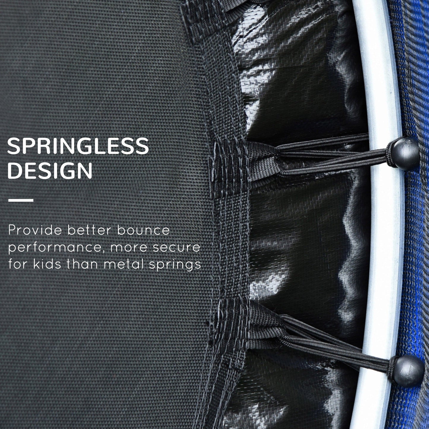 Outsunny 5' Diameter Kids Trampoline with Net for Indoors & Outdoors, Ages 3 to 6