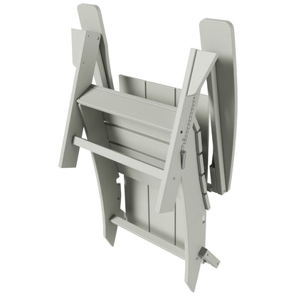 Chaise Adirondack pliante Polytrends Shoreside moderne et écologique, idéale pour les commerces et les résidences, toutes saisons