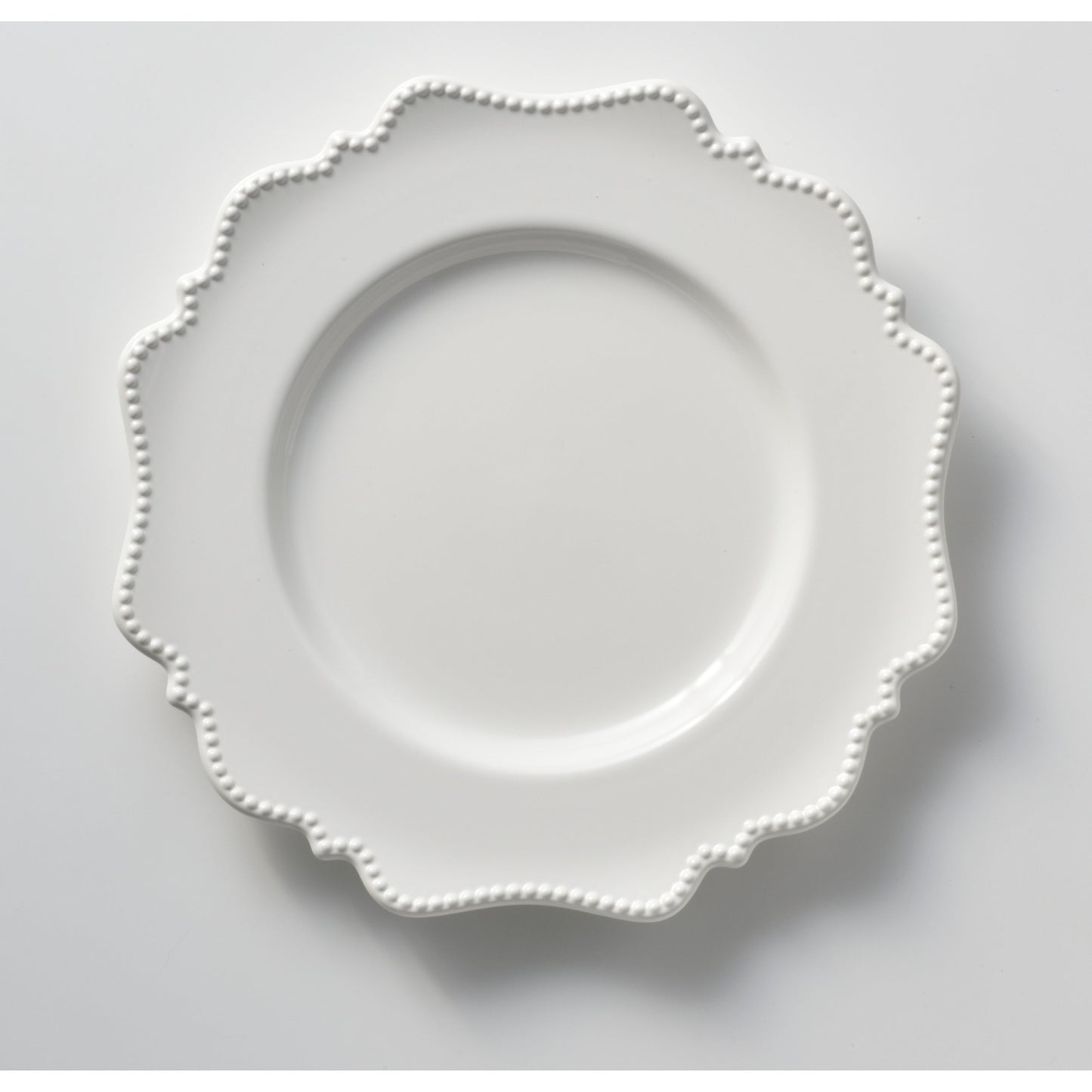 Assiette plate blanche Pinpoint Red Vanilla 11 (lot de 6)