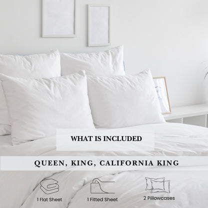 Pointehaven Deep Pocket 620 Thread Count Long Staple Cotton Sheet Set