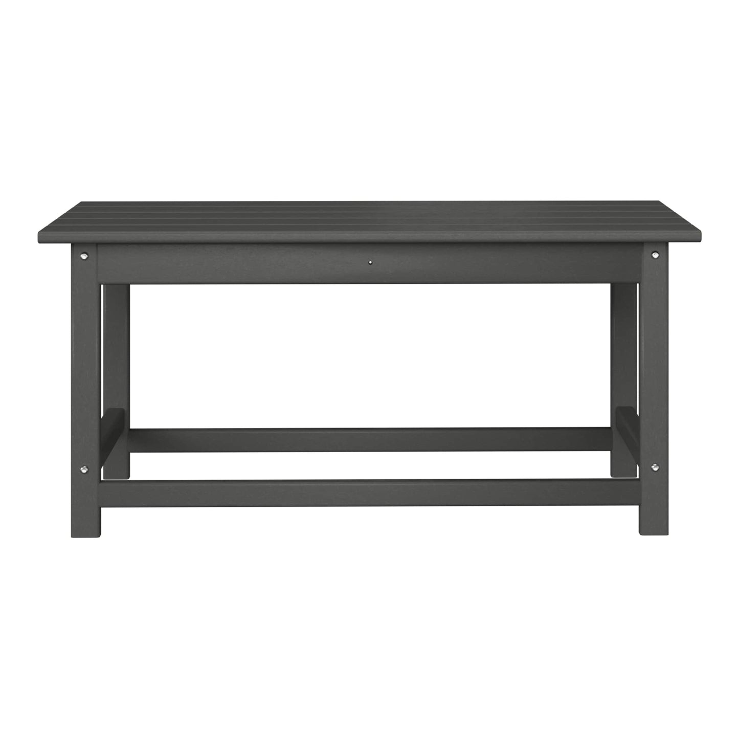 Polytrends Laguna Hdpe All Weather Outdoor Patio Rectangular Coffee Table