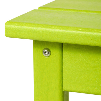 Polytrends Laguna Hdpe All Weather Outdoor Patio Rectangular Coffee Table