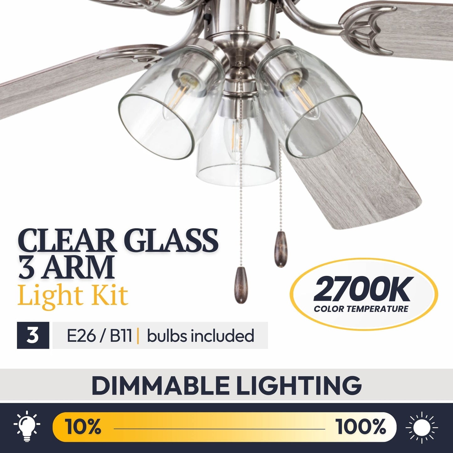 Prominence Home Renton Traditional Farmhouse Indoor Ceiling Fan