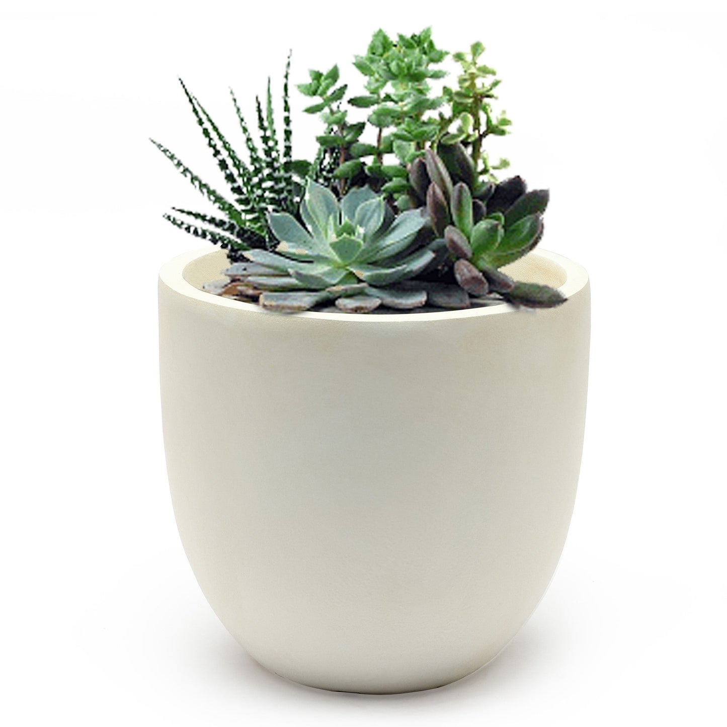 Tapered Round MgO Planter, Indoor and Outdoor