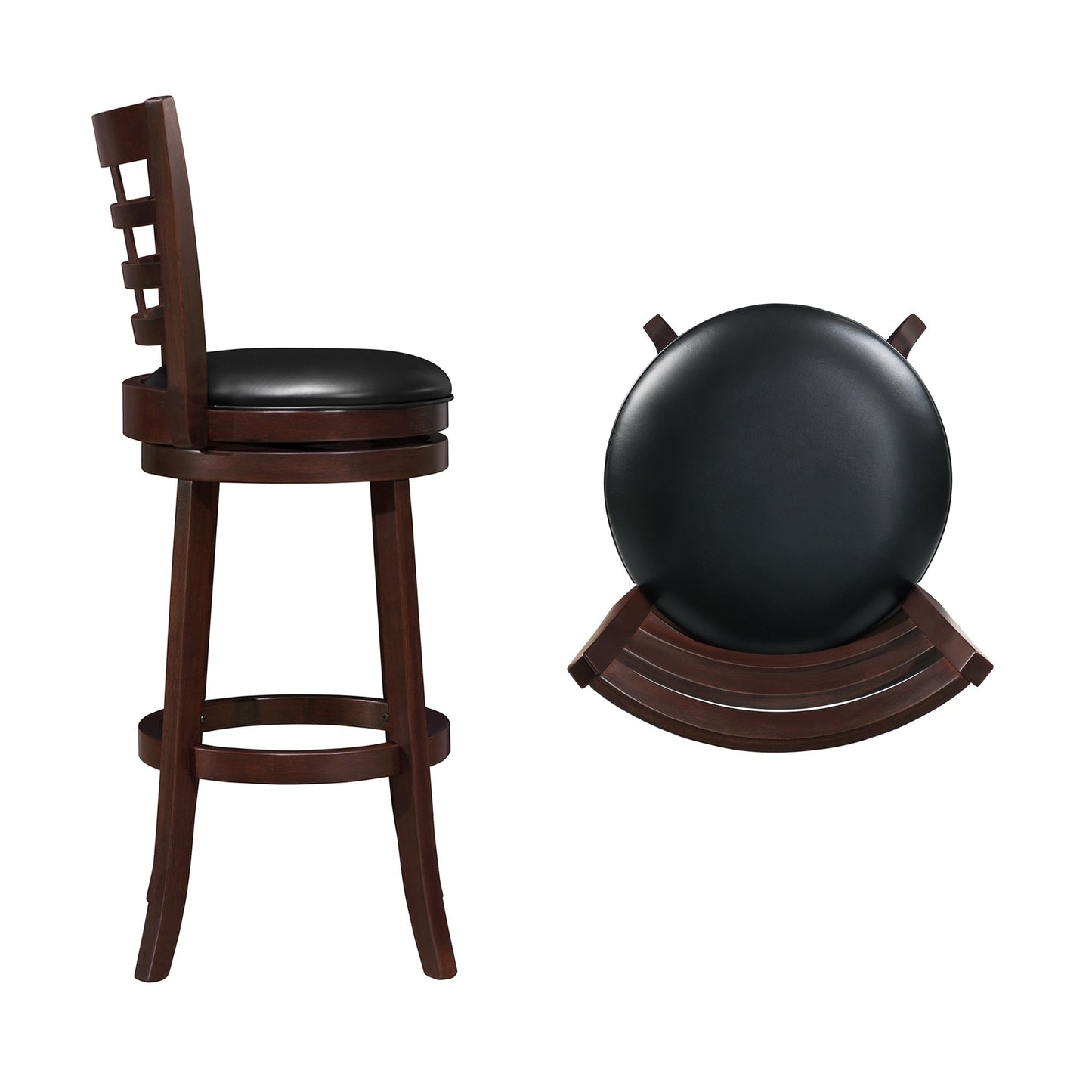 Rovinj Upholstered Back Swivel Bar Stool - Barstool
