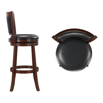 Rovinj Upholstered Back Swivel Bar Stool - Barstool