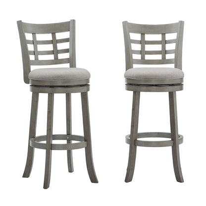 Rovinj Upholstered Back Swivel Bar Stool - Barstool