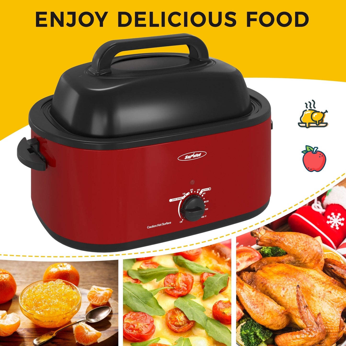 Royalcraft Roaster Oven with Removable Pan