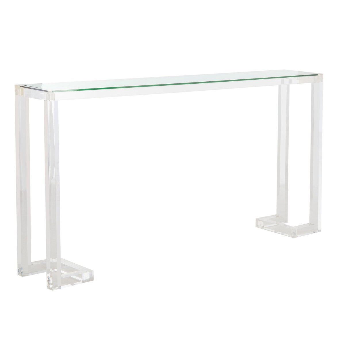 Console Safavieh Couture Camryn en acrylique transparent (60 l x 10 l x 30 h)