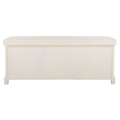 Banc de rangement SAFAVIEH Eola gris/blanc - 47 x 16,1 x 19,9 - 47 L x 16 P x 20 H