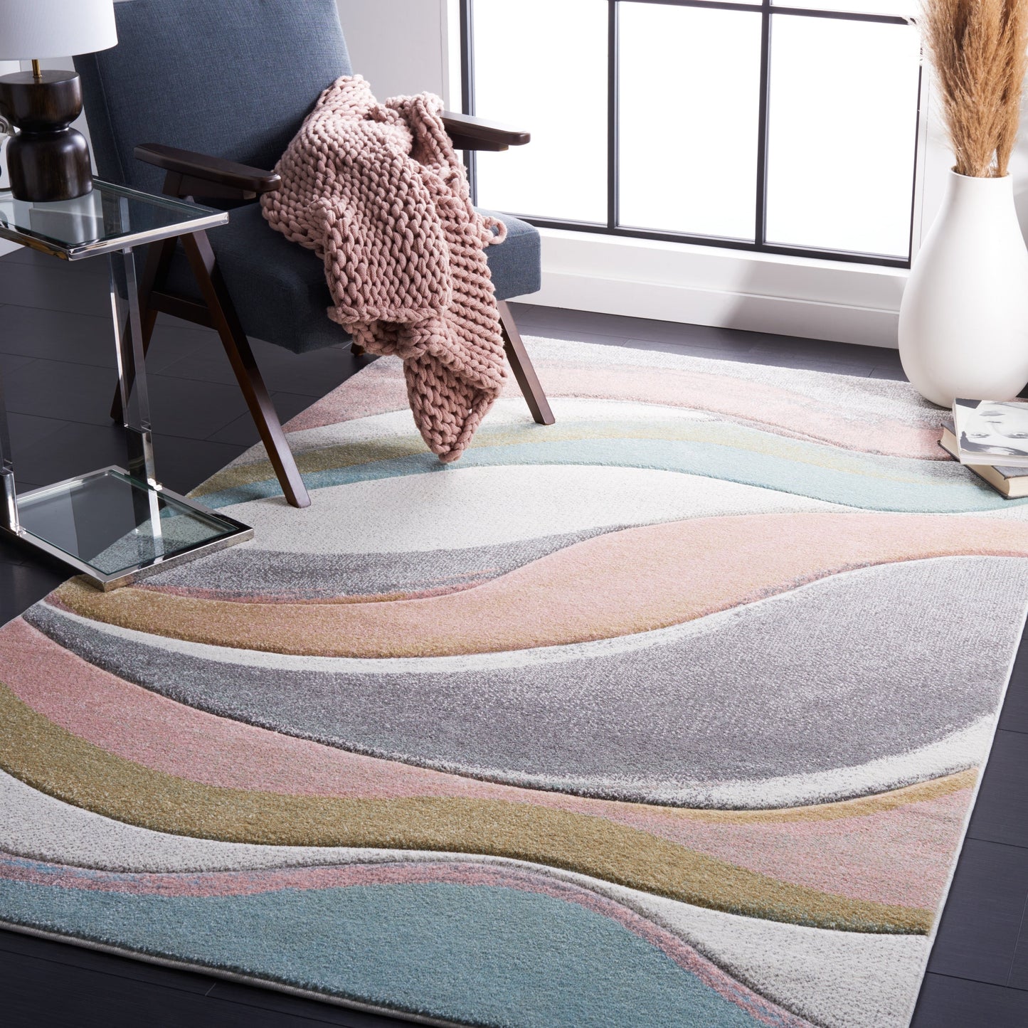 SAFAVIEH Hollywood Zohreh Mid-Century Modern Abstract Rug