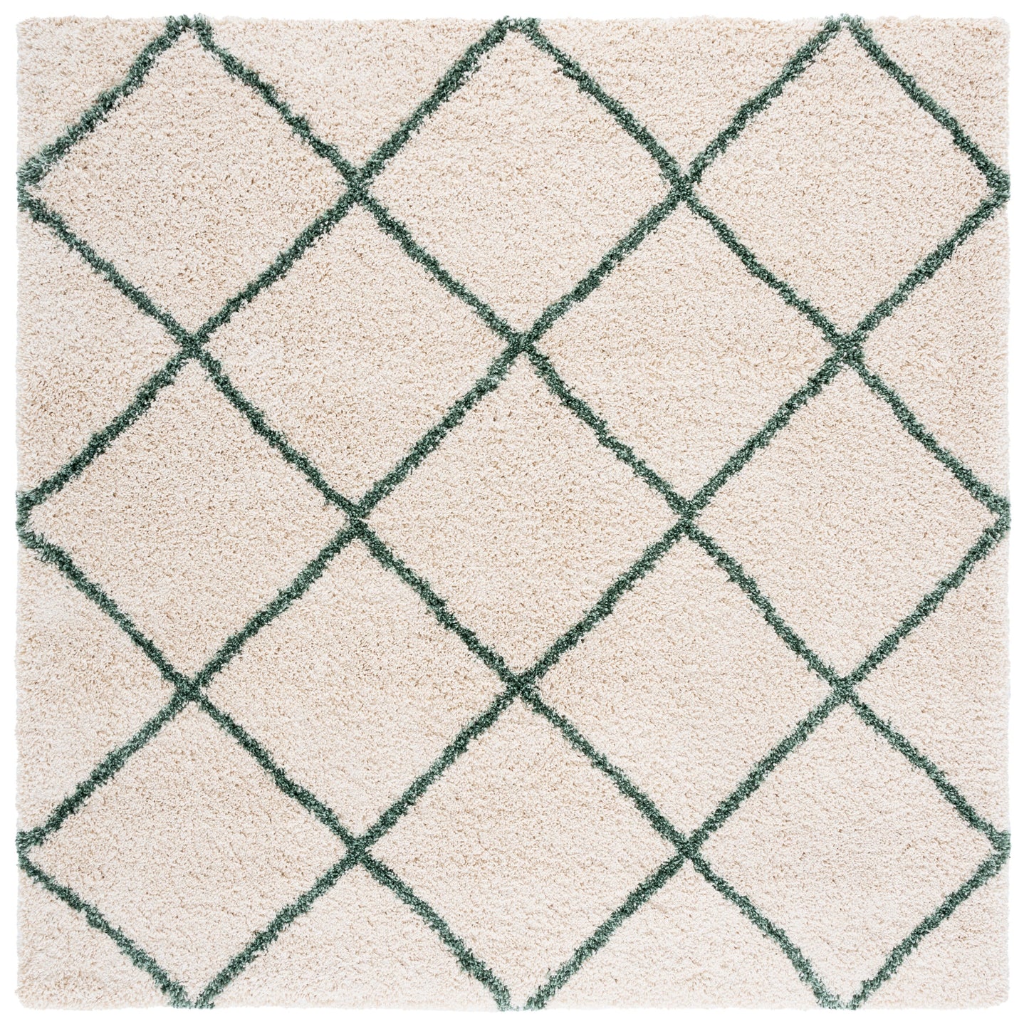 SAFAVIEH Hudson Shag Raili Diamond Trellis 2-inch Thick Rug