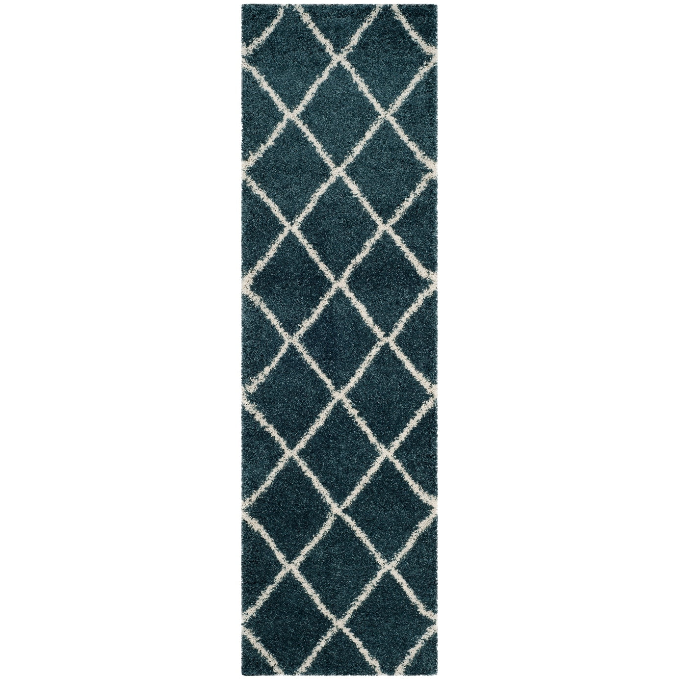 SAFAVIEH Hudson Shag Raili Diamond Trellis 2-inch Thick Rug