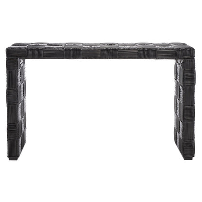Console en rotin Mindel SAFAVIEH - 51 L x 14 P x 32 H