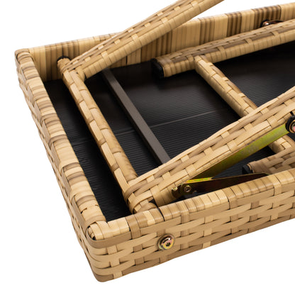 Ensemble de chaises longues d'extérieur Blaguna 3 pièces SAFAVIEH - 83 L x 20 P x 24 H