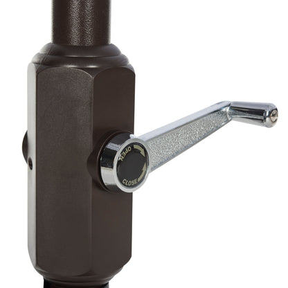 Parapluie rond à manivelle SAFAVIEH Outdoor Jaylee 11 pieds