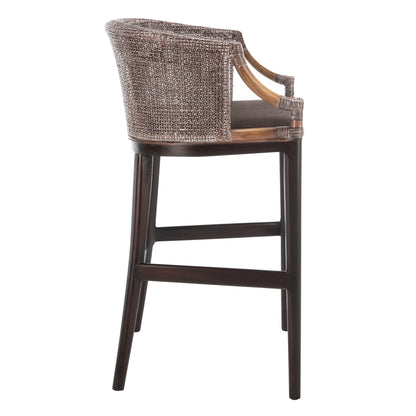 Tabouret de bar en rotin SAFAVIEH Virona de 76 cm (22,3 po l x 20,5 po l x 39 po H)