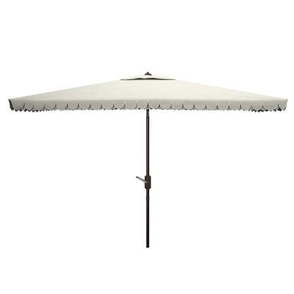 Parasol d'extérieur rectangulaire SAFAVIEH Zariah 6'x10' avec cantonnière