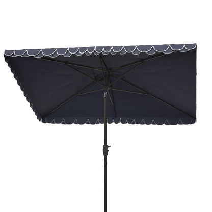 Parasol d'extérieur rectangulaire SAFAVIEH Zariah 6'x10' avec cantonnière