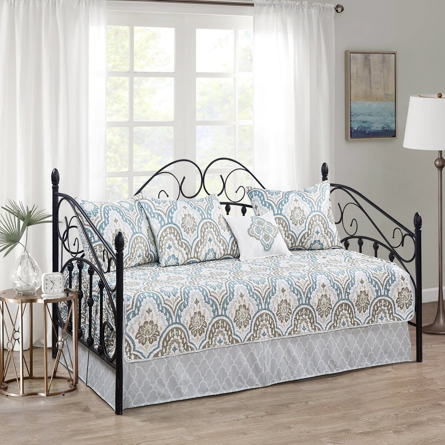 Serenta 6 Piece Cotton Blend Daybed Bedspread Coverlet Set - 75 x 39