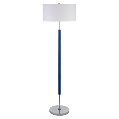 Simone 2-Light Floor Lamp with Fabric Shade