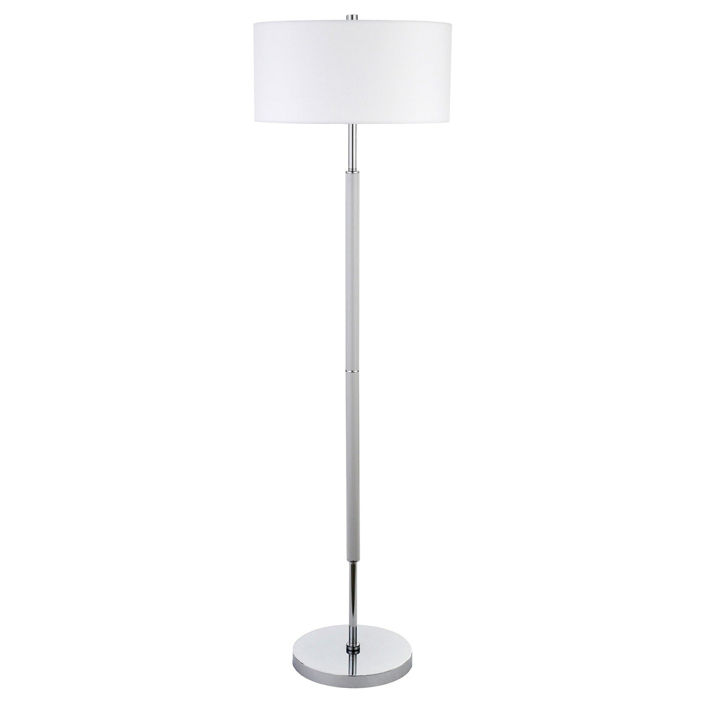 Simone 2-Light Floor Lamp with Fabric Shade