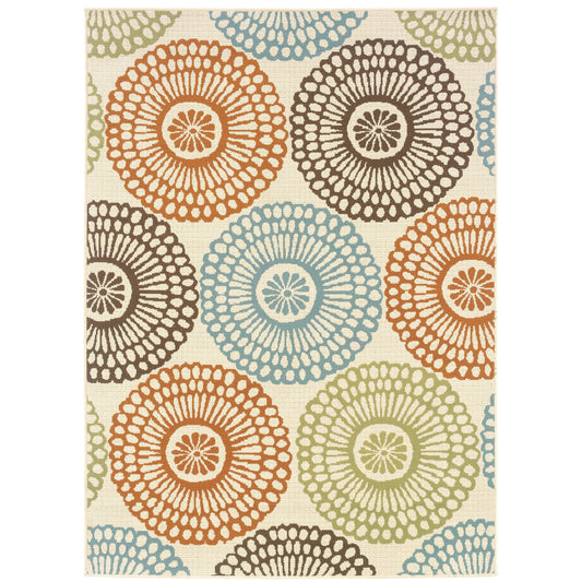 Vista Home Malta Medallions Multi-colored Indoor-Outdoor Rug