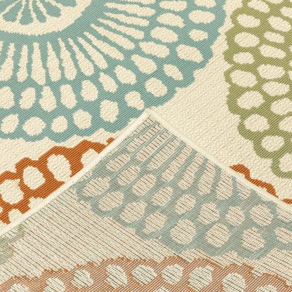 Vista Home Malta Medallions Multi-colored Indoor-Outdoor Rug