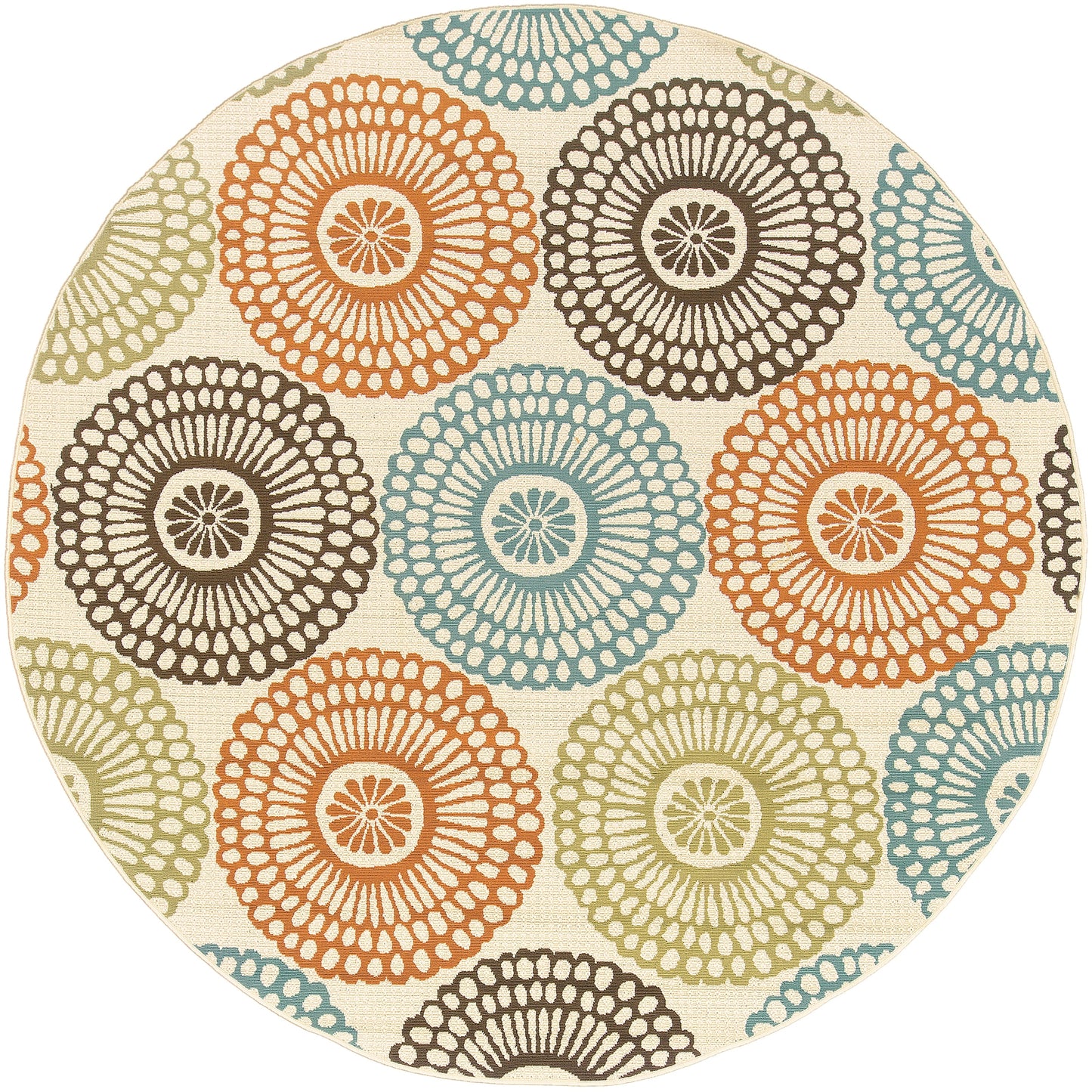 Vista Home Malta Medallions Multi-colored Indoor-Outdoor Rug