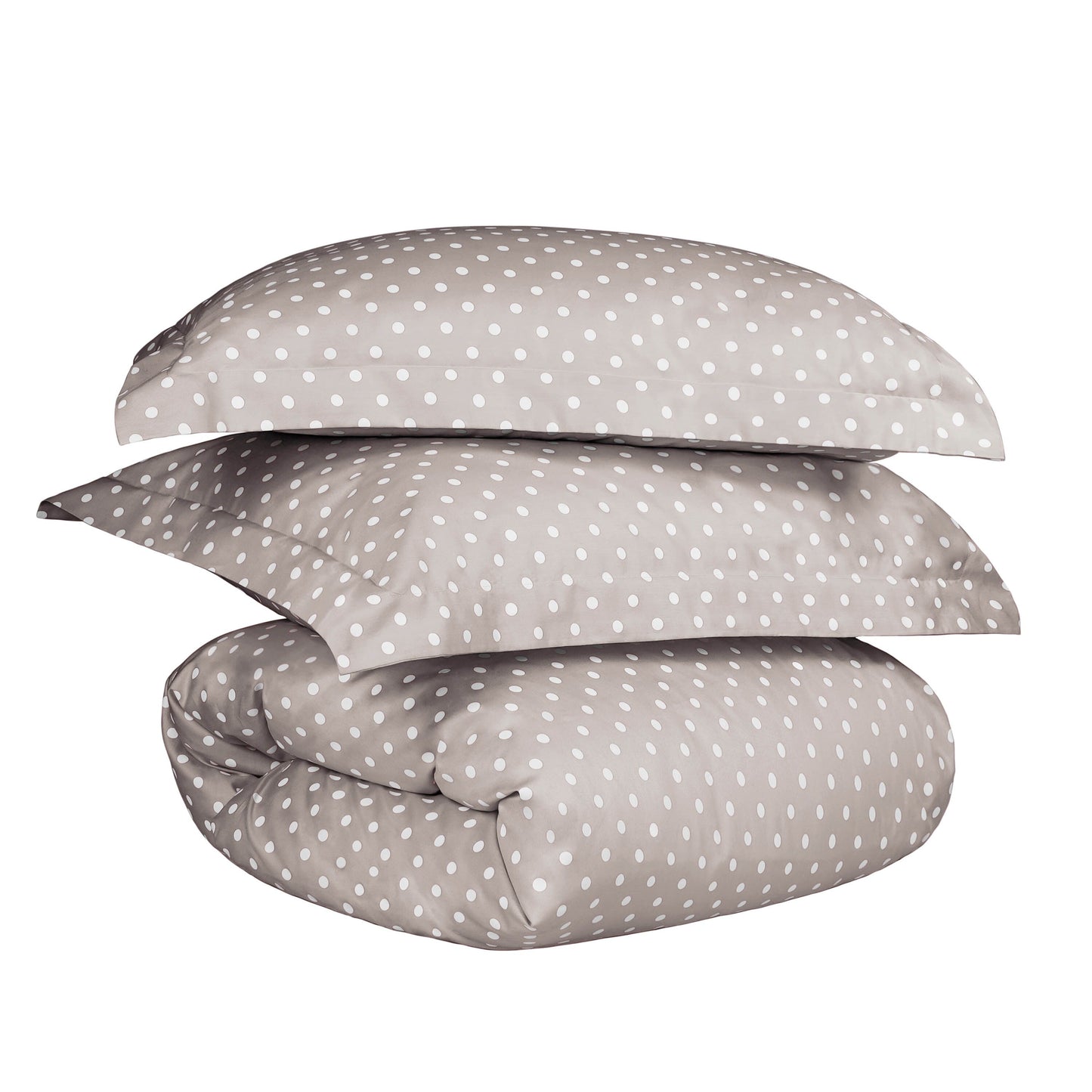 Superior Thread Count 600TC Polka Dot Cotton Blend Duvet Cover Set