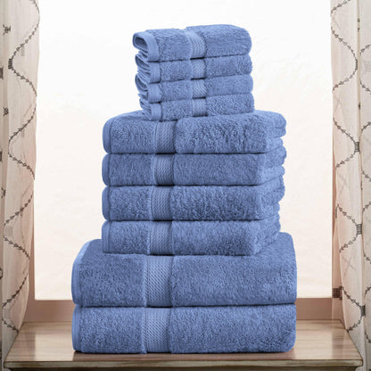 Superior Egyptian Cotton Pile Heavyweight 10-Piece Towel Set