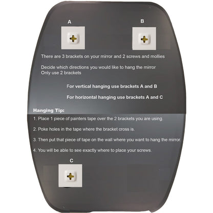 Sydney Modern Oval Frameless Bathroom Mirror