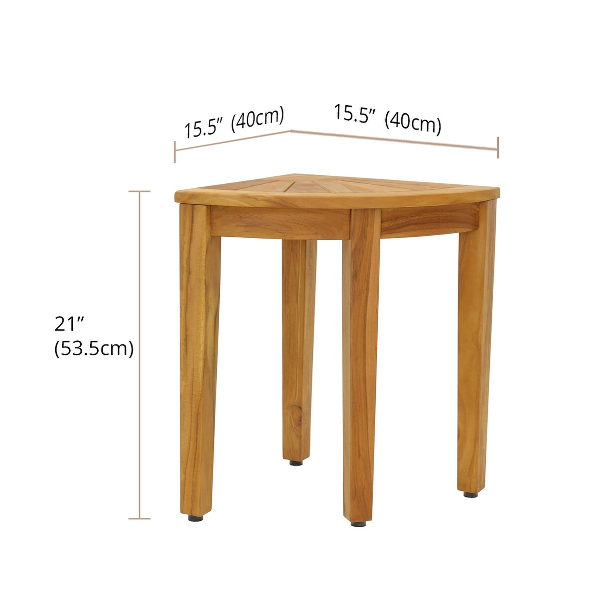 The Original Kai Corner Teak Shower Bench