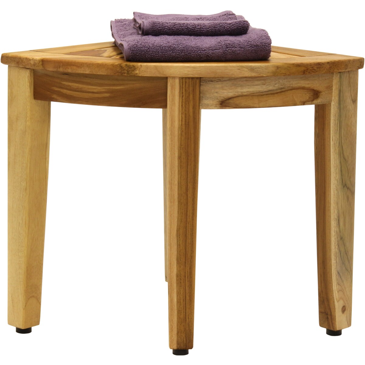 The Original Kai Corner Teak Shower Bench