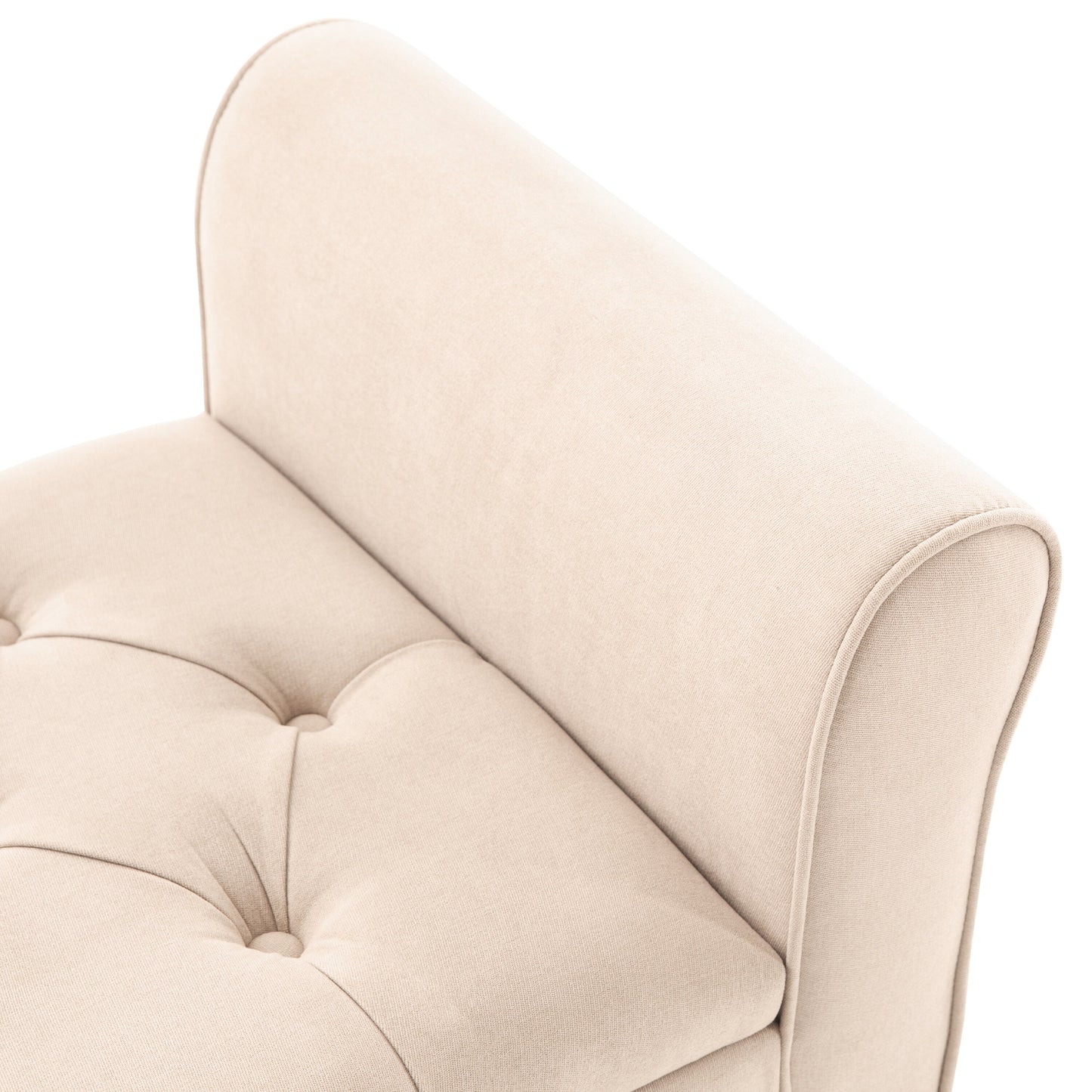 Banc de rangement rembourré, banc d'entrée avec dessus rabattable touffeté, 50,4 pouces