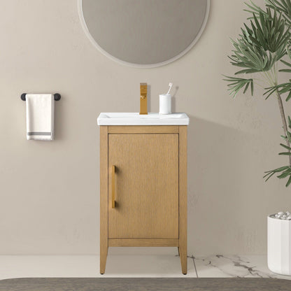 Meuble-lavabo simple Vanity Art 20, 24 ou 30 avec dessus en céramique