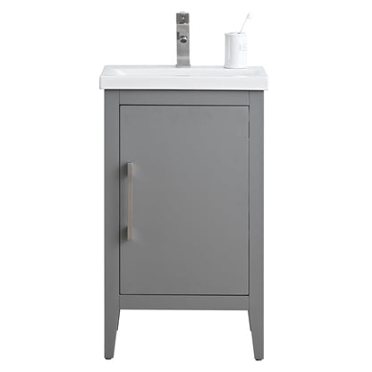 Meuble-lavabo simple Vanity Art 20, 24 ou 30 avec dessus en céramique