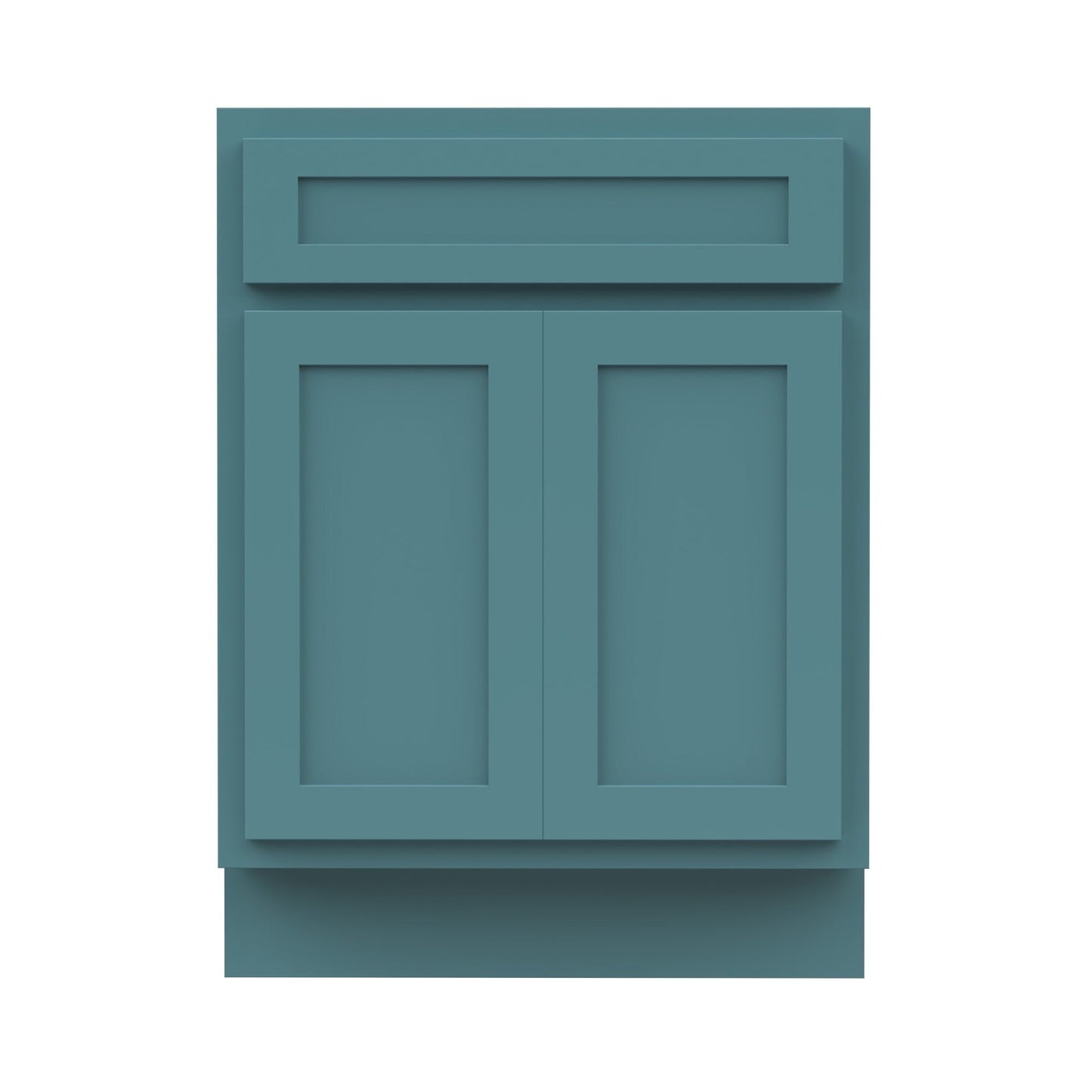 Meuble-lavabo simple en bois massif de 24 pouces de Vanity Art