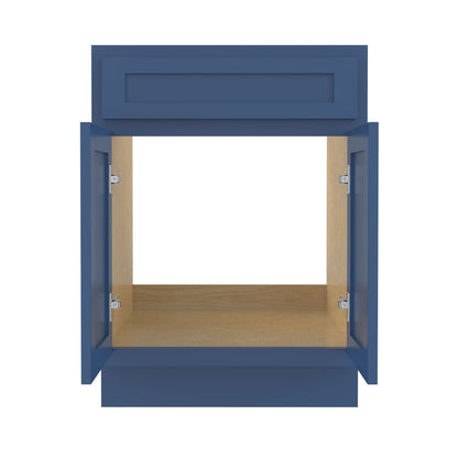 Meuble-lavabo simple en bois massif de 24 pouces de Vanity Art