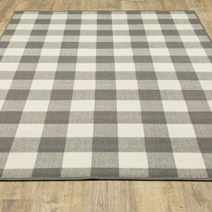 Vista Home Malta Gingham Check Indoor/Outdoor Area Rug