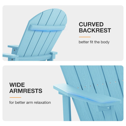 Chaise à bascule d'extérieur toutes saisons WINSOON, lot de 2